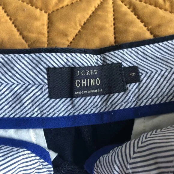 J.Crew Navy Chino Shorts Size 4 - Picture 4 of 5
